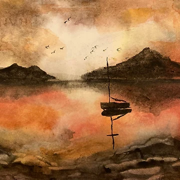 Artwork thumbnail, Midnight Sun by Randy Sprout Fine Art