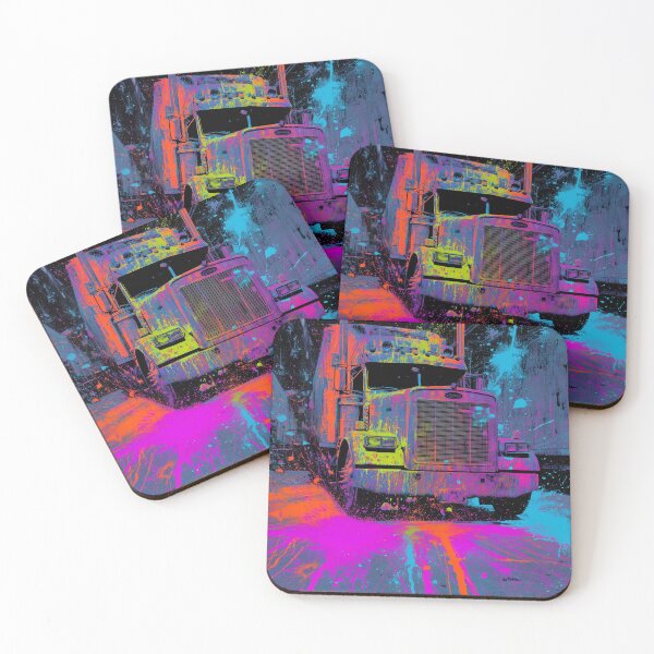 Item preview, Neon Splatter Rig — Technicolor Truck Bay Chaos designed and sold by ArgentoArt.