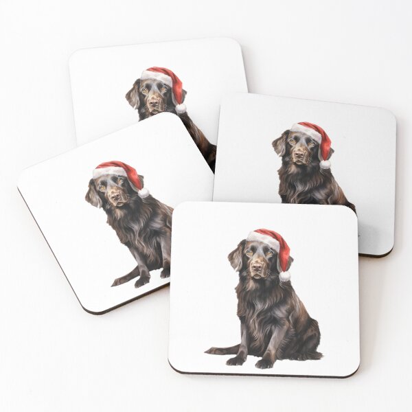 Item preview, Flat-Coated Retriever Christmas designed and sold by Timeless Bond Designs.