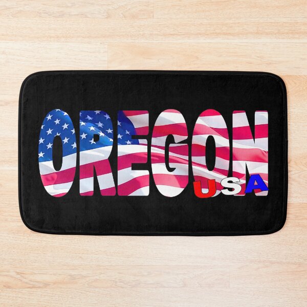 Item preview, OREGON USA - Red White and Blue Sticker Tee Shirt designed and sold by Adam Gormley.