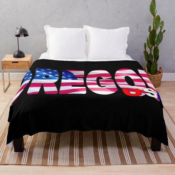 Item preview, OREGON USA - Red White and Blue Sticker Tee Shirt designed and sold by Adam Gormley.