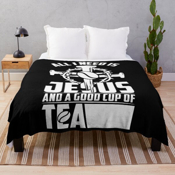 Item preview, All I Need Is Jesus And A Good Cup Of Tea designed and sold by AdellBridgett.