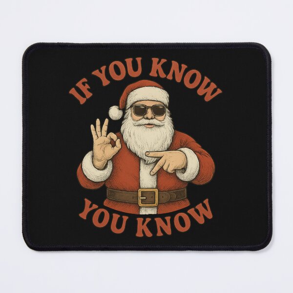 Item preview, Santa Says “If You Know You Know” – Six Seven Trend Christmas Meme designed and sold by Laughprints.