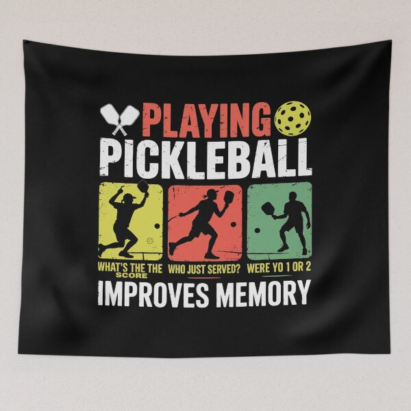 Item preview, Playing Pickleball Improves Memory designed and sold by Elenasriveras.