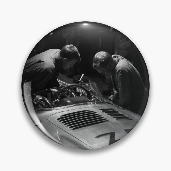 Item preview, Midnight Mechanics — Vintage Race Crew in Black & White designed and sold by ArgentoArt.