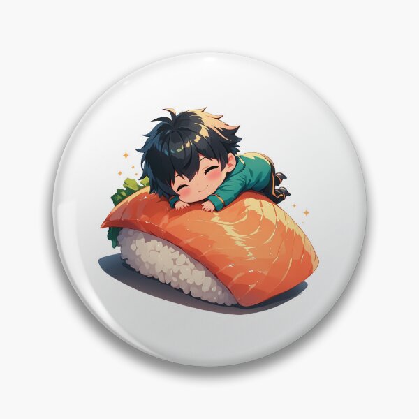 Item preview, Chibi Sushi Nigiri Sadao Maou Devil PartTimer Kawaii designed and sold by CarlosBender.