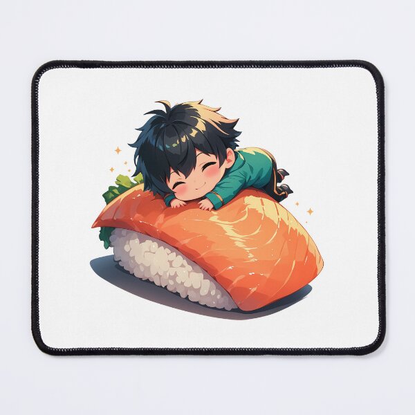 Item preview, Chibi Sushi Nigiri Sadao Maou Devil PartTimer Kawaii designed and sold by CarlosBender.
