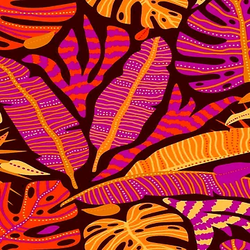 Artwork thumbnail, Leaf Pattern Abstract by ViaARTfactory