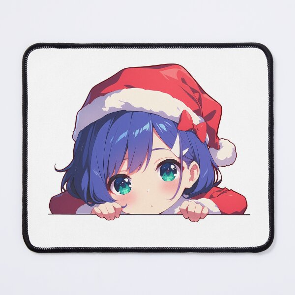 Item preview, Ichigo Darling Franxx Chibi Christmas Anime Girl Festive Holiday Peeker designed and sold by CarlosBender.
