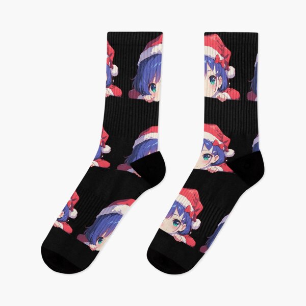 Item preview, Ichigo Darling Franxx Chibi Christmas Anime Girl Festive Holiday Peeker designed and sold by CarlosBender.