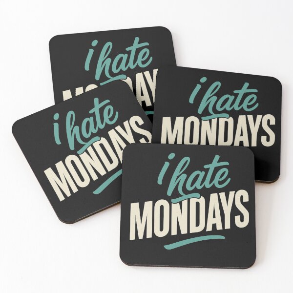 Item preview, I Hate Mondays Neon Retro Typography Funny Office Humor T-Shirt designed and sold by SoulFlex.