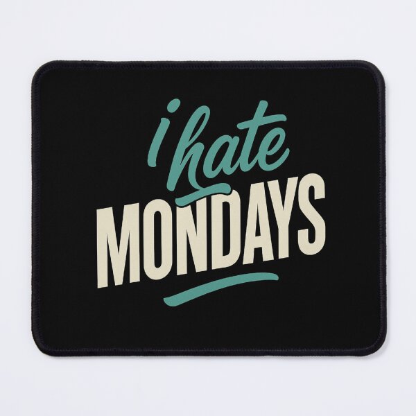 Item preview, I Hate Mondays Neon Retro Typography Funny Office Humor T-Shirt designed and sold by SoulFlex.