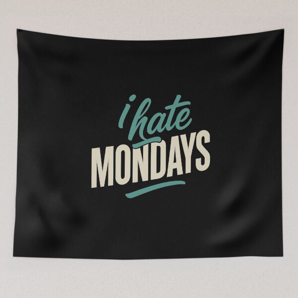 Item preview, I Hate Mondays Neon Retro Typography Funny Office Humor T-Shirt designed and sold by SoulFlex.