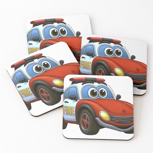 Item preview, Fire Chief Cartoon Car designed and sold by Scott Hayes.