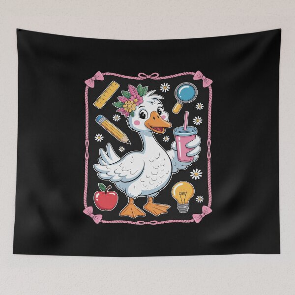 Item preview, Coquette Silly Goose Teacher Preppy Floral Back to School  designed and sold by MathisBellanger.