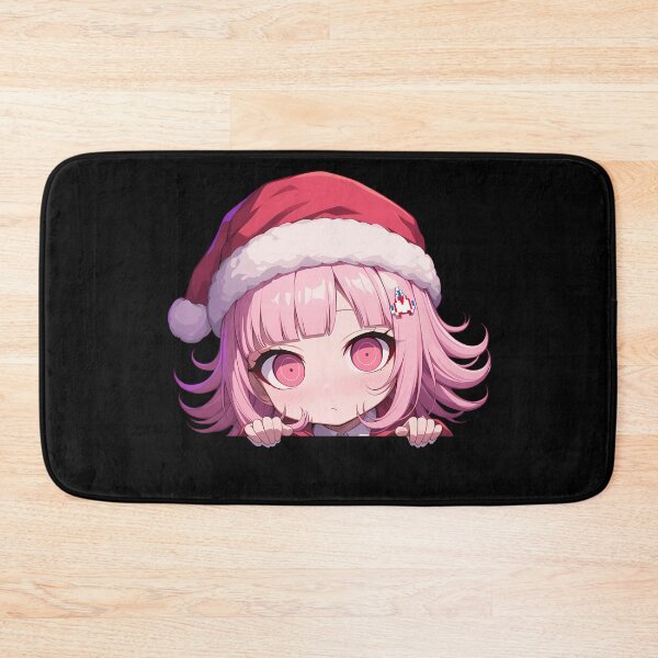 Item preview, Chiaki Nanami Danganronpa Chibi Christmas Anime Girl Festive Holiday Peeker designed and sold by CarlosBender.