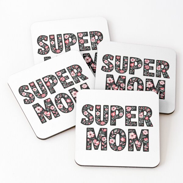 Item preview, super mom floral typographic  designed and sold by SmashingDeals.