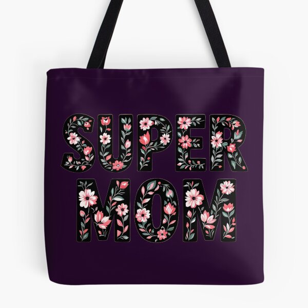 Item preview, super mom floral typographic  designed and sold by SmashingDeals.