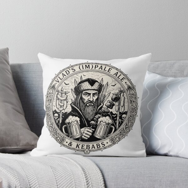 Item preview, Vlad's (im)Pale Ale & Kebabs - Dracula / Vlad the Impaler Parody designed and sold by curiousnarwhal.