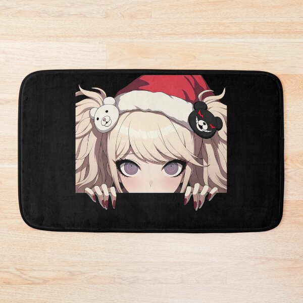 Item preview, Junko Enoshima Danganronpa Chibi Christmas Anime Girl Festive Holiday Peeker designed and sold by CarlosBender.