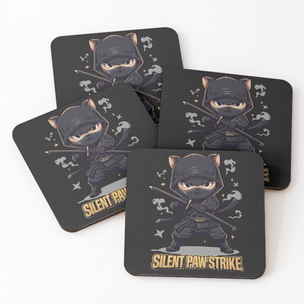 Item preview, Ninja Warrior Cat – Cute Samurai Print Design with Attitude designed and sold by All Creative Designer.