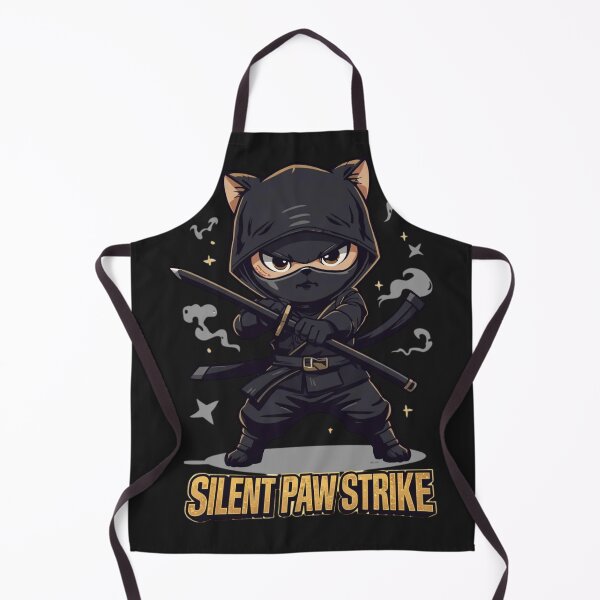 Item preview, Ninja Warrior Cat – Cute Samurai Print Design with Attitude designed and sold by All Creative Designer.