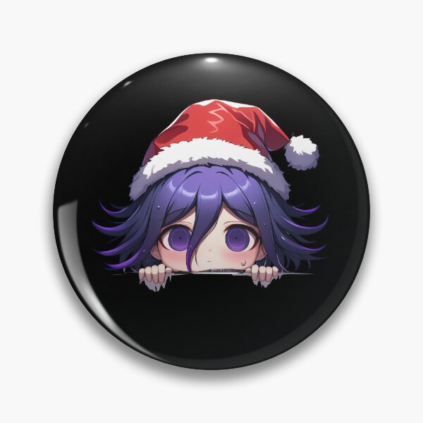 Item preview, Kokichi Ouma Danganronpa Anime Chibi Kawaii Christmas Peeker designed and sold by CarlosBender.