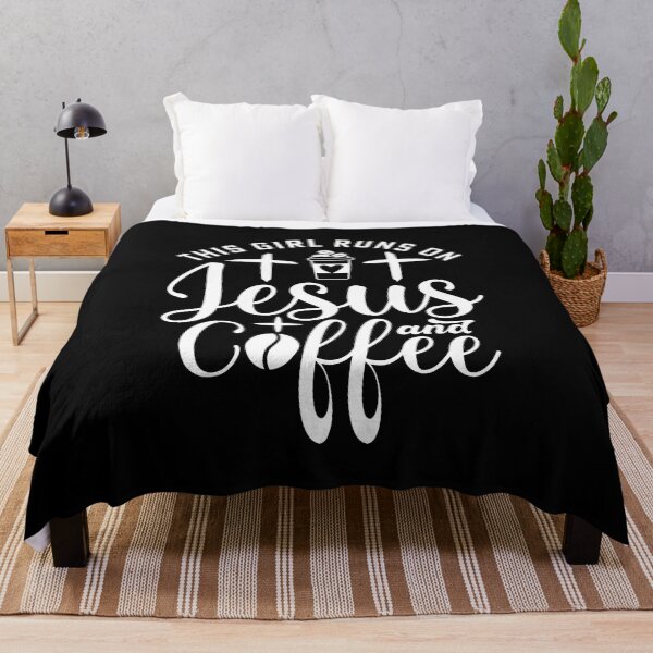 Item preview, Runs On Jesus And Coffee designed and sold by AngelaSandra.