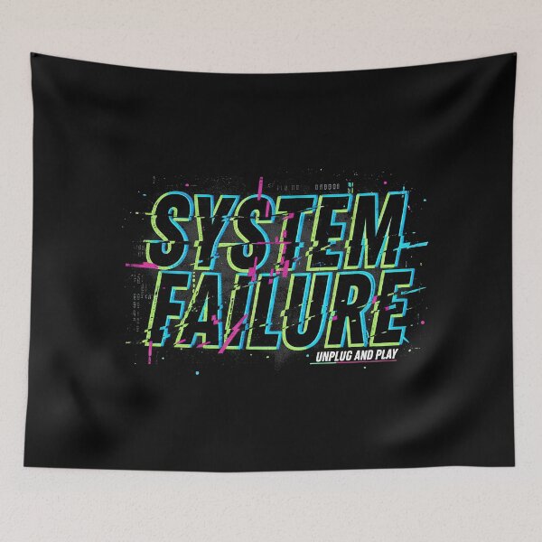 Item preview, SYSTEM FAILURE Glitch Art - Cyberpunk Gamer Aesthetic designed and sold by Montycalo.