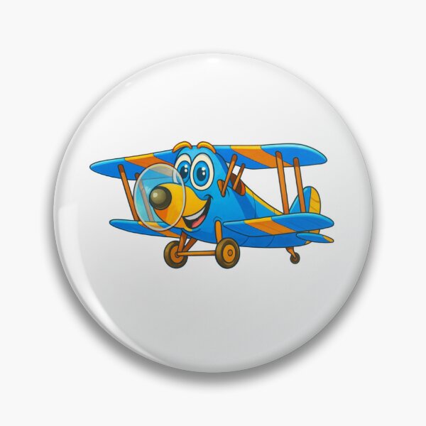 Item preview, Biplane Cartoon Blue and Gold designed and sold by Scott Hayes.