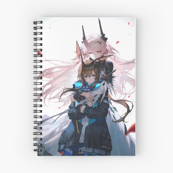 Item preview, Amiya Arknights Prelude To Dawn Anime Girls Friendship White Background designed and sold by CarlosBender.