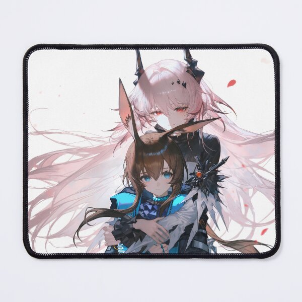 Item preview, Amiya Arknights Prelude To Dawn Anime Girls Friendship White Background designed and sold by CarlosBender.