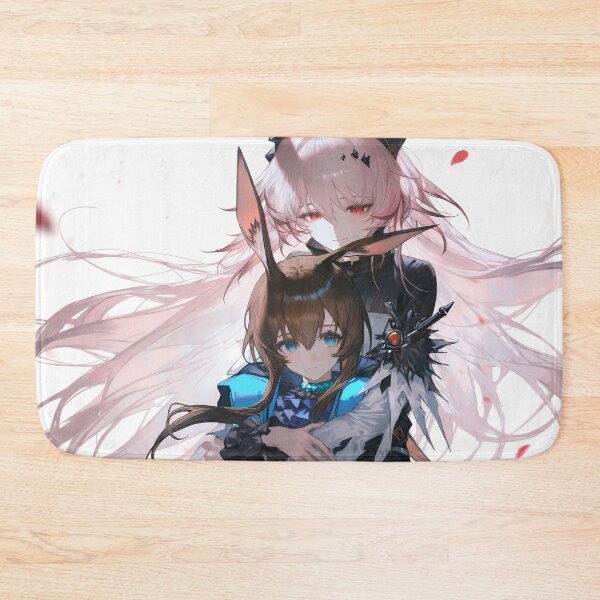 Item preview, Amiya Arknights Prelude To Dawn Anime Girls Friendship White Background designed and sold by CarlosBender.