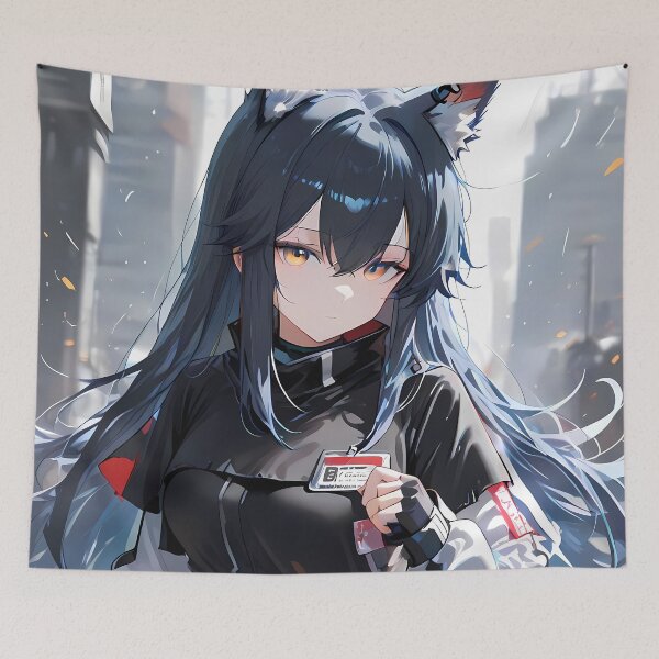 Item preview, Texas Arknights Prelude To Dawn Determined Anime Girl Urban Battle designed and sold by CarlosBender.