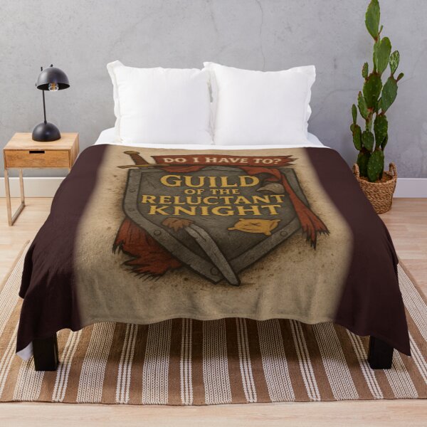 Item preview, Guild of the Reluctant Knight • Medieval Fantasy Crest Design designed and sold by fairmaiden7.