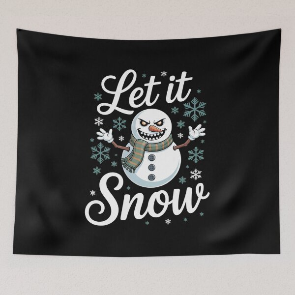 Item preview, Evil Snowman Let it Snow Christmas Winter Holiday designed and sold by DrewLeuschke.