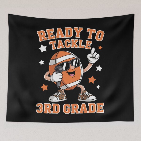 Item preview, Ready To Tackle 3Rd Grade Football Back To School  designed and sold by RayhendersonArt.