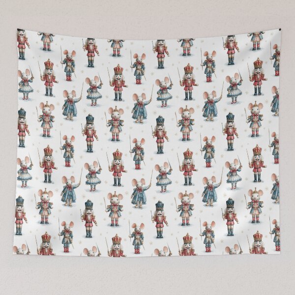 Item preview, Nutcracker and Mouse Ballet with Royal Mouse Soldiers Pattern designed and sold by yellownacho.