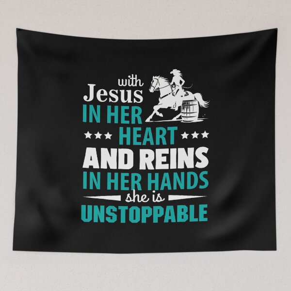 Item preview, With Jesus In Her Heart And Reins In Her Hands designed and sold by AngelaSandra.