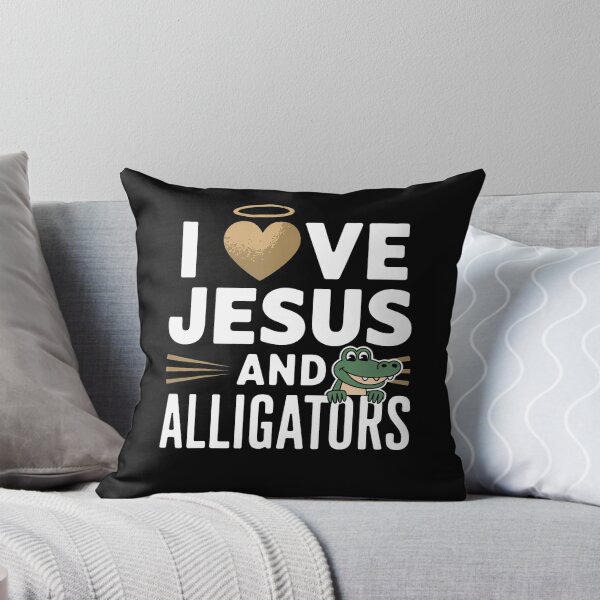Item preview, Love Jesus And Alligators designed and sold by AngelaSandra.