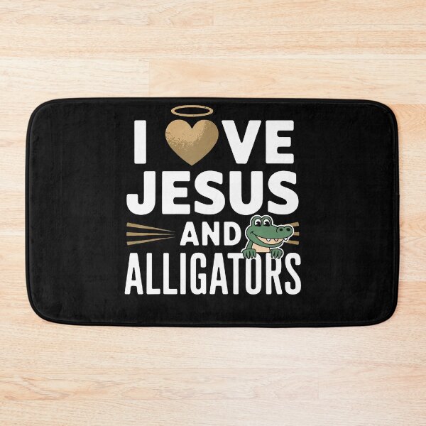 Item preview, Love Jesus And Alligators designed and sold by AngelaSandra.