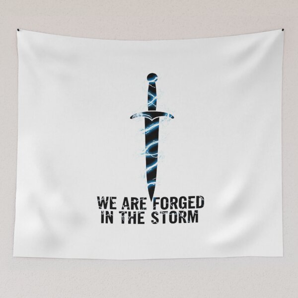 Item preview, Forged in the Storm – Power & Resilience Design designed and sold by TheCreativeAura.