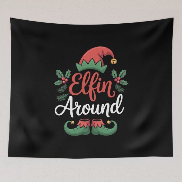 Item preview, Elfin Around Christmas Elves Gifts Funny Elf Xmas designed and sold by DrewLeuschke.