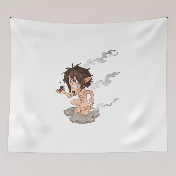 Item preview, Attack on Titan Wall Breach Scene – Epic Manga Style designed and sold by JohnnyFive8.
