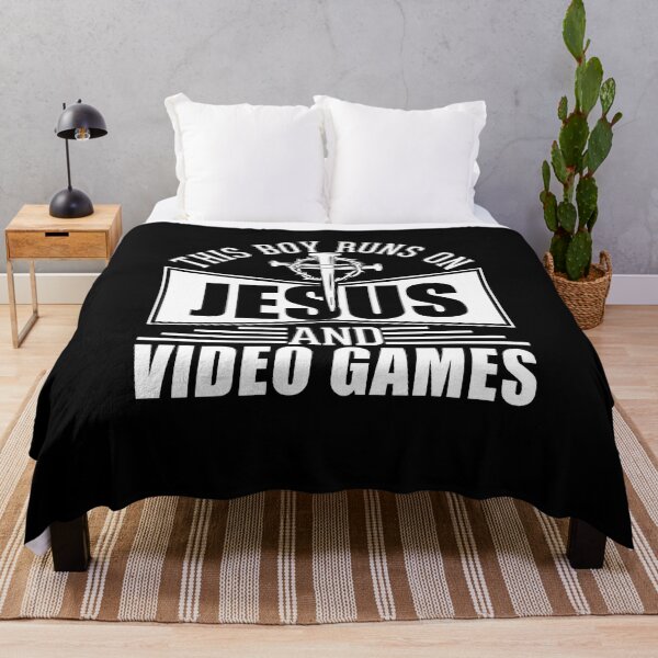 Item preview, Runs On Jesus And Video Games designed and sold by AngelaSandra.