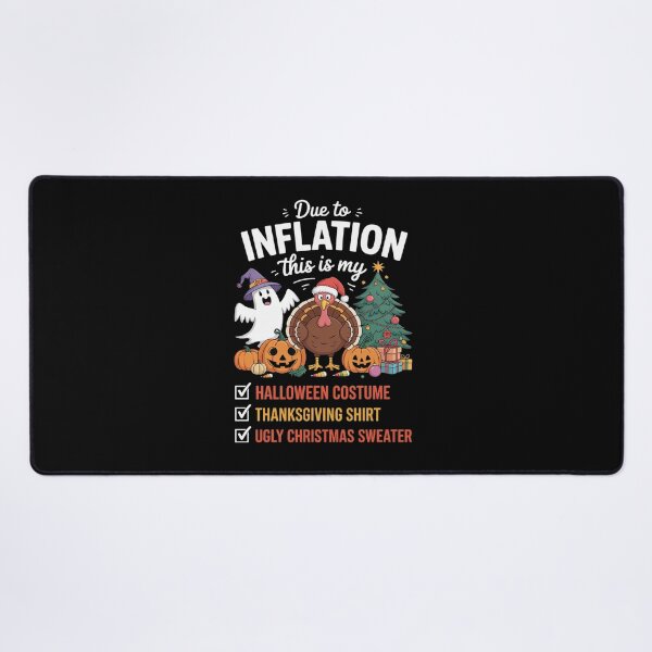Item preview, Due to Inflation This is My Halloween Thanksgiving Christmas1 designed and sold by AmparoBoyle.