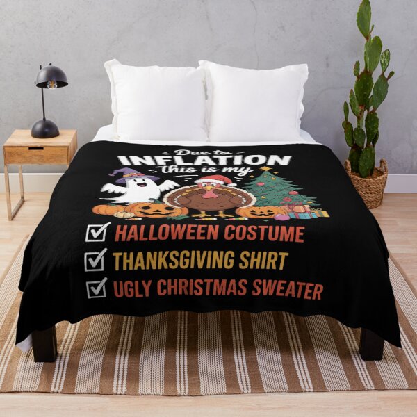 Item preview, Due to Inflation This is My Halloween Thanksgiving Christmas1 designed and sold by AmparoBoyle.