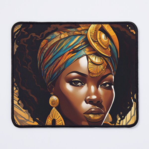 Item preview, Regal African Goddess in Golden Adornments designed and sold by AbundantlyKiki.