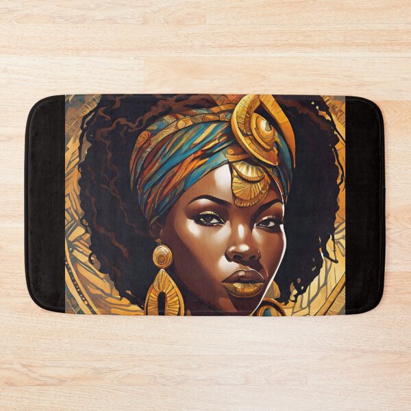 Item preview, Regal African Goddess in Golden Adornments designed and sold by AbundantlyKiki.