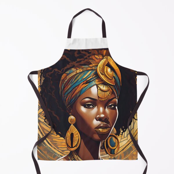 Item preview, Regal African Goddess in Golden Adornments designed and sold by AbundantlyKiki.